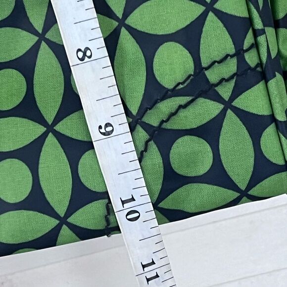 Emerald Green Geometric Diaper Shoulder Bag with Adjustable Strap - Picture 8 of 12